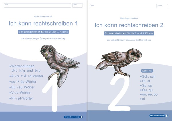 Ich kann rechtschreiben 1 und 2 im Set - 2 Hefte im neuen Design!