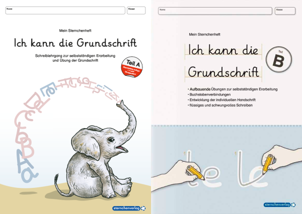 Ich kann die Grundschrift Teil A und Teil B - 2 Hefte