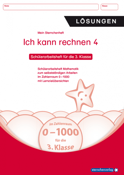 Ich kann rechnen 4 - digitales Lösungsheft