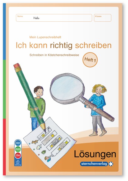 Mein Lupenschreibheft 1 AKZ (DaZ) - digitales Lösungsheft