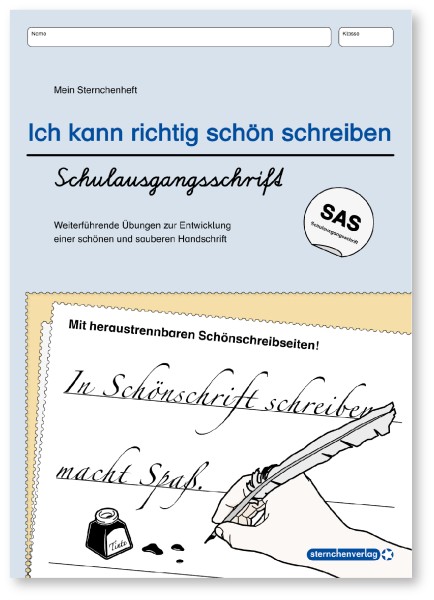 Ich kann richtig schön schreiben - Übungsheft zur Schreibschrift in SAS - SALE Restposten