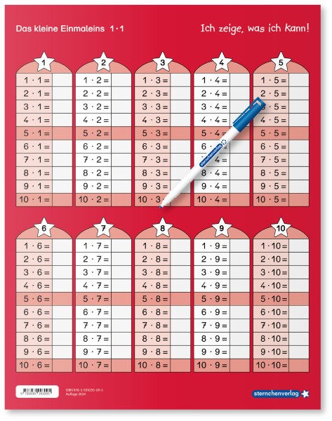 Das kleine Einmaleins mit Stift