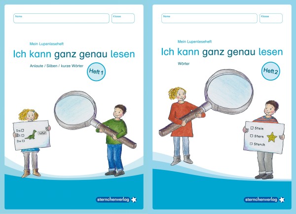 Mein Lupenleseheft 1 und 2 im Set - Ich kann ganz genau lesen - 2 Hefte