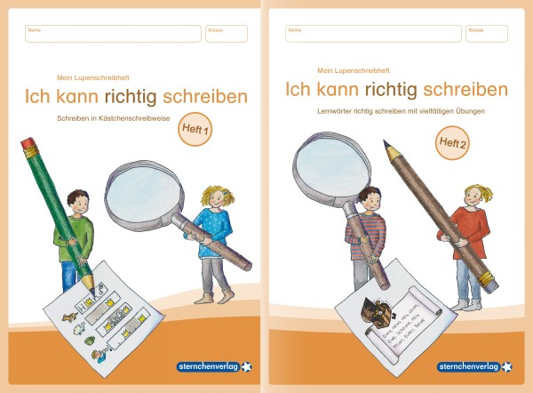 Mein Lupenschreibheft 1 und 2 im Set - Ich kann richtig schreiben - 2 Hefte