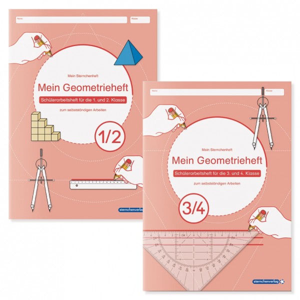 Mein Geometrieheft 1/2 und 3/4 im Set - 2 Hefte