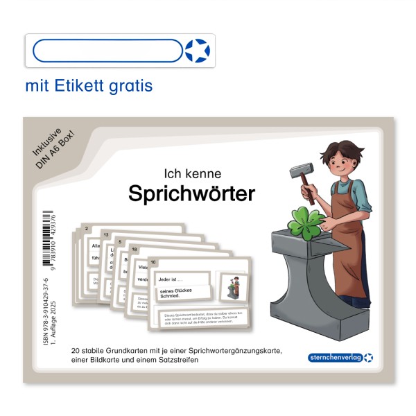 Ich kenne Sprichwörter - Jetzt neu mit Etikett zum Beschriften